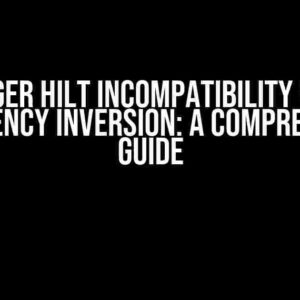 Dagger Hilt Incompatibility with Dependency Inversion: A Comprehensive Guide