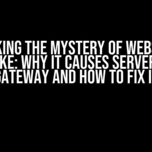 Unlocking the Mystery of Websocket Handshake: Why it Causes Server 504 Bad Gateway and How to Fix it